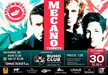 Tributo a Mecano en Tenerife. Concierto en Buho Club La Laguna