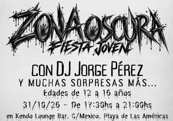 Zona Oscura - Fiesta Joven en Tenerife. Fiesta juvenil
