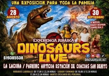 Dinosaurios Live en La Laguna. UNA EXPOSICIÓN PARA TODA LA FAMILIA