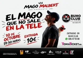 Mago Malbert en Tenerife. Mago Malbert presenta