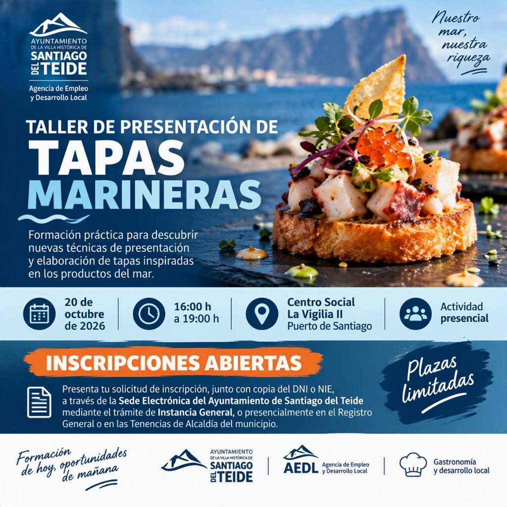 Taller de presentación de tapas marineras